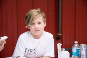 Young Kid At Fogler's Greenhouse & Farm Market Open House 2019.